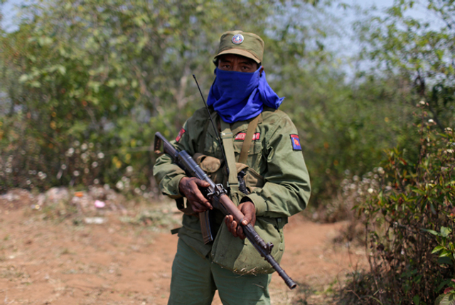 果敢同盟军决战前举行誓师大会