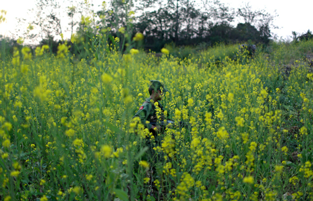 果敢同盟军决战前举行誓师大会