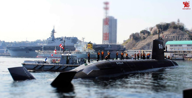 做工很精良 日本最新苍龙级潜艇近照曝光细节