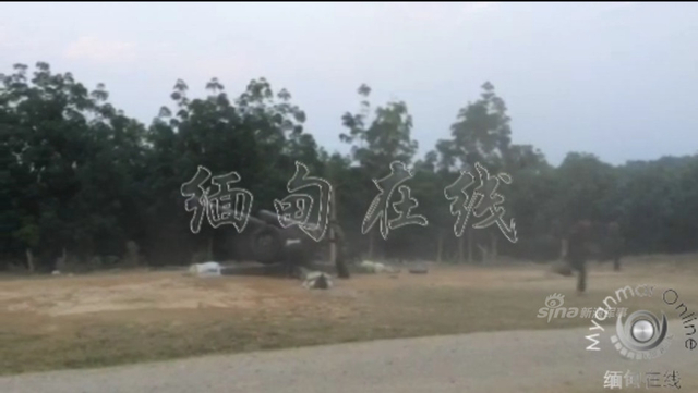 缅甸的炮兵阵地