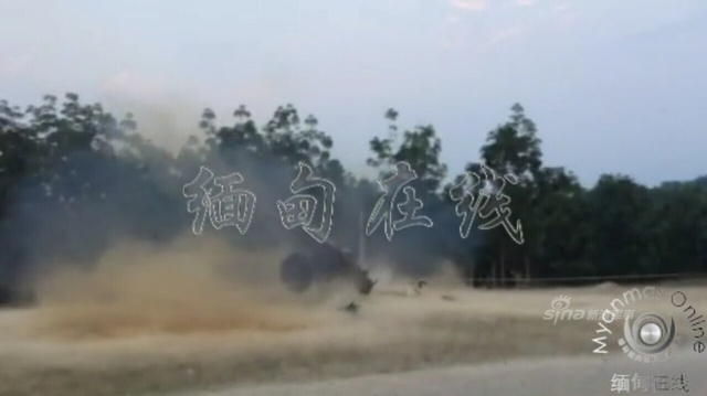 缅甸的炮兵阵地