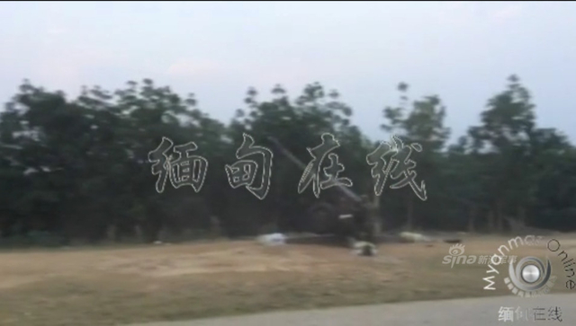 缅甸的炮兵阵地