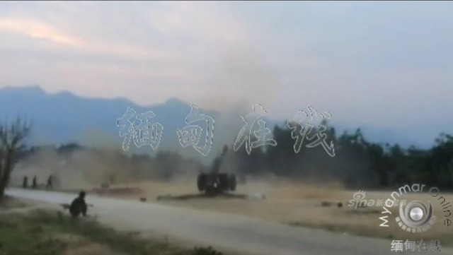 缅甸的炮兵阵地