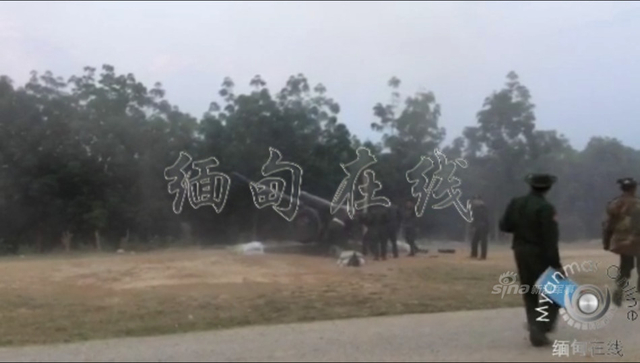 缅甸的炮兵阵地