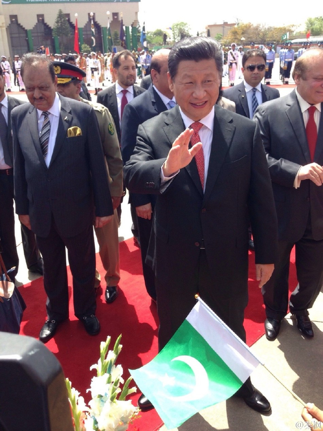 巴基斯坦总理总统迎接习近平主席