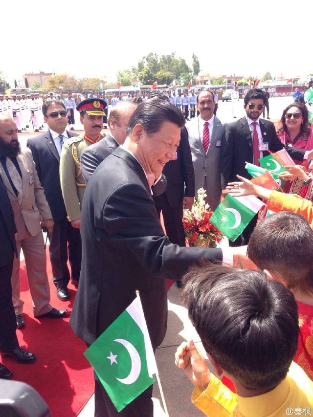 巴基斯坦总理总统迎接习近平主席