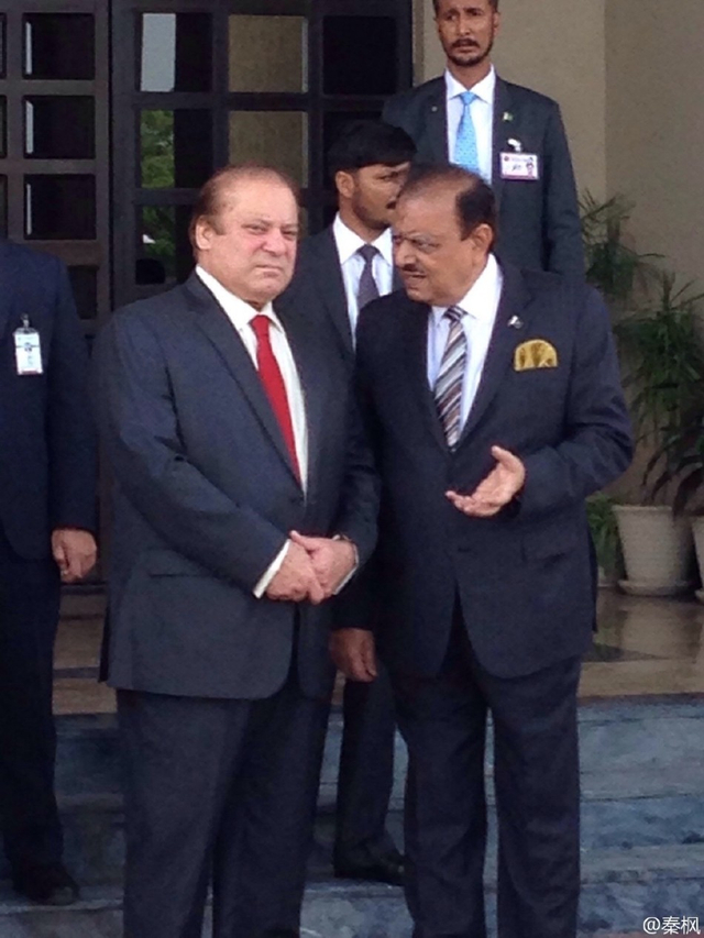 巴基斯坦总理总统迎接习近平主席
