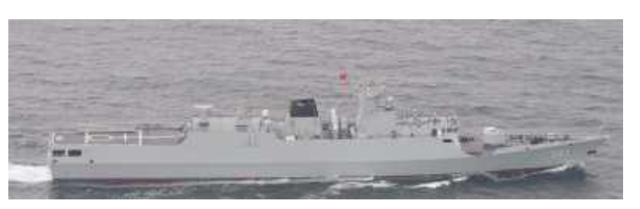 被日本拍到的056级583号轻护卫舰