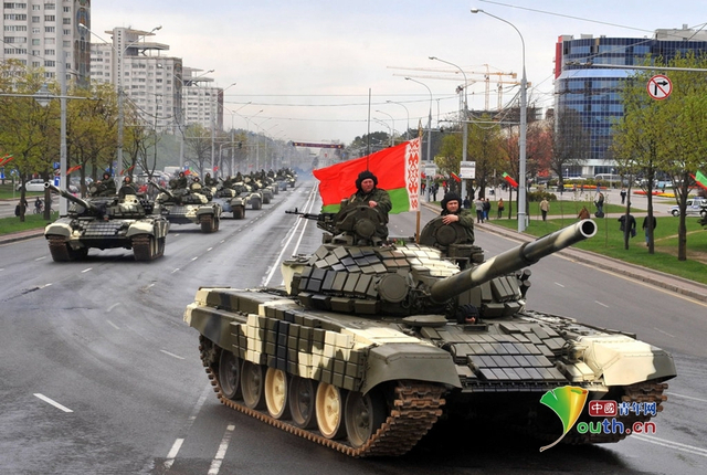 白俄罗斯胜利日阅兵彩排