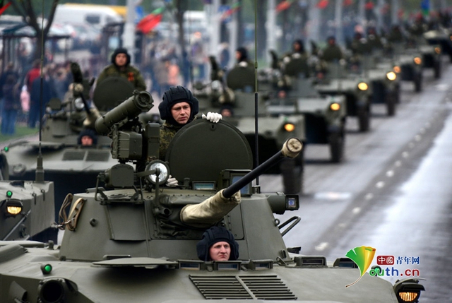 白俄罗斯胜利日阅兵彩排