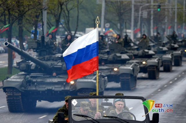 白俄罗斯胜利日阅兵彩排