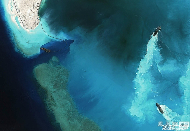 中越南海造岛对比：越南不自量力抢中国地盘