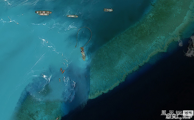 中越南海造岛对比：越南不自量力抢中国地盘