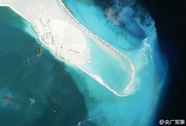 中越南海造岛对比：越南不自量力抢中国地盘
