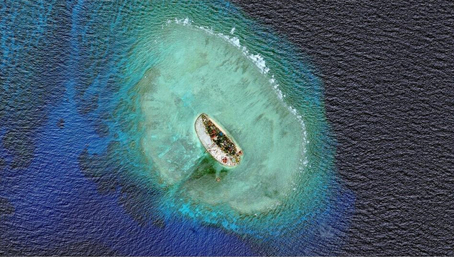 中越南海造岛对比：越南不自量力抢中国地盘