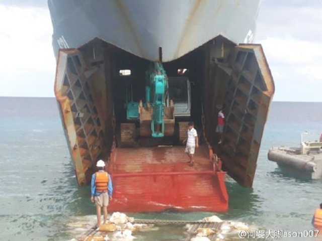 中越南海造岛对比：越南不自量力抢中国地盘