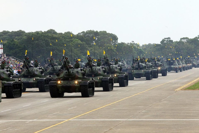 台军勇虎坦克方队