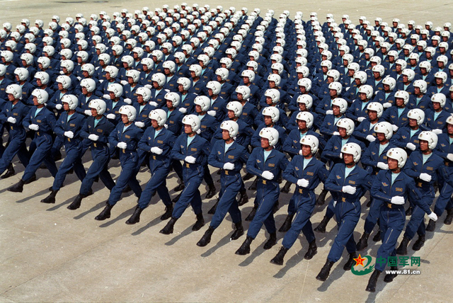 1999年国庆50周年阅兵中的飞行员方队