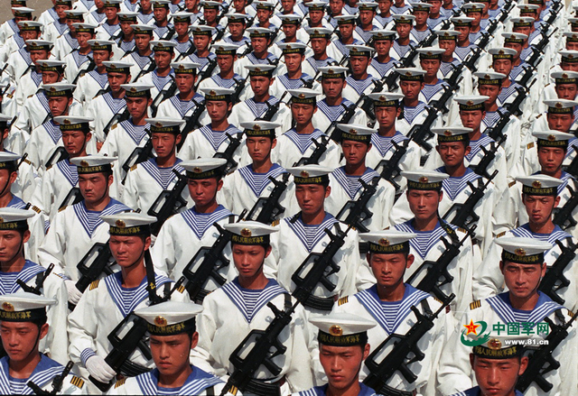 1999年国庆50周年阅兵中的海军水兵方队