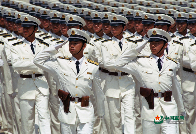 1999年国庆50周年阅兵中的海军院校方队