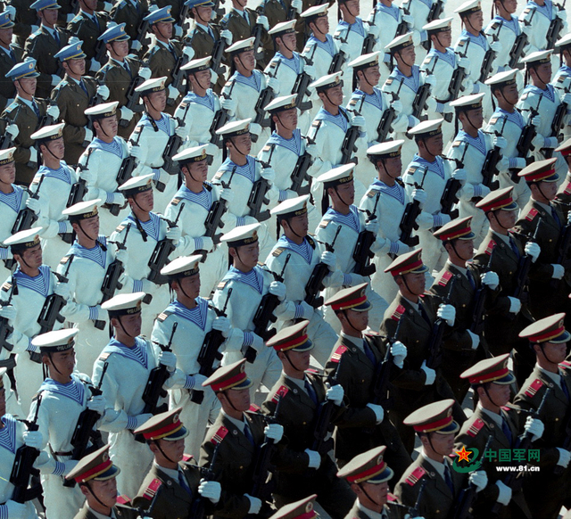 1999年国庆50周年阅兵中的仪仗兵方队