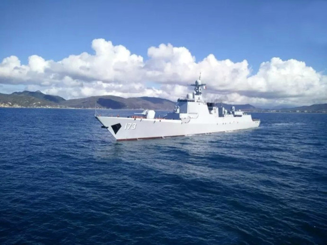 173长沙舰海试照