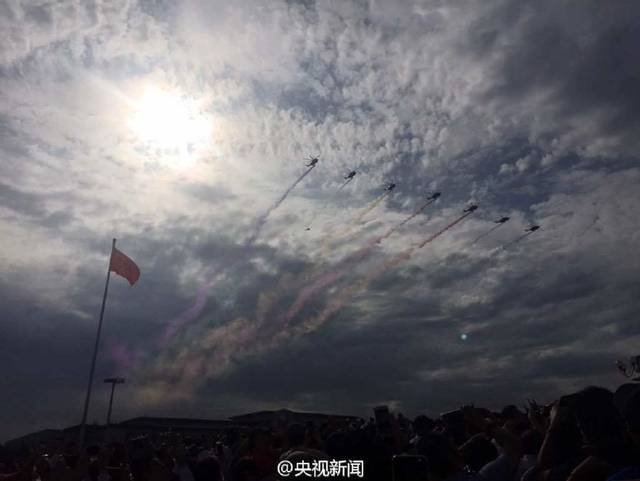 抗战胜利日大阅兵举行预演