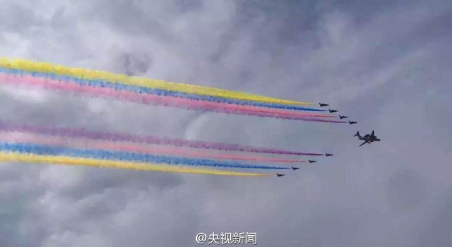 抗战胜利日大阅兵举行预演