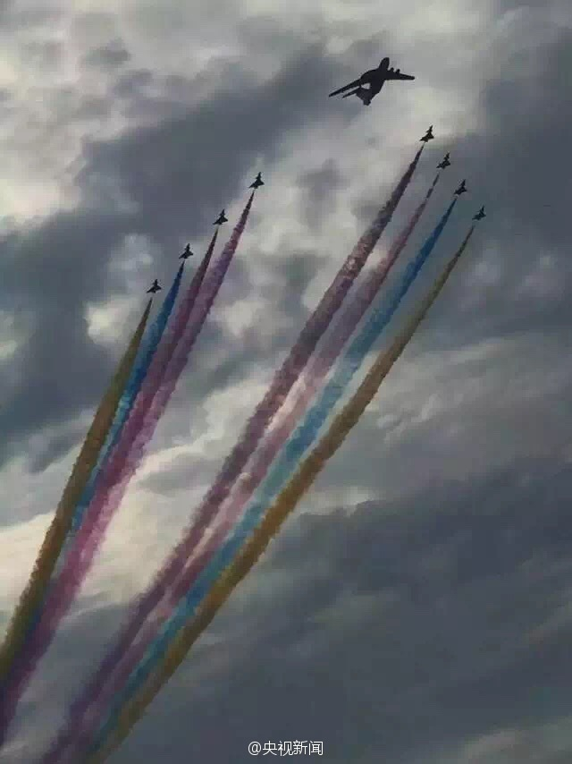 抗战胜利日大阅兵举行预演