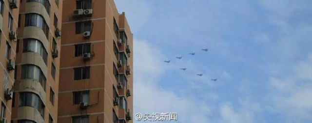 抗战胜利日大阅兵举行预演