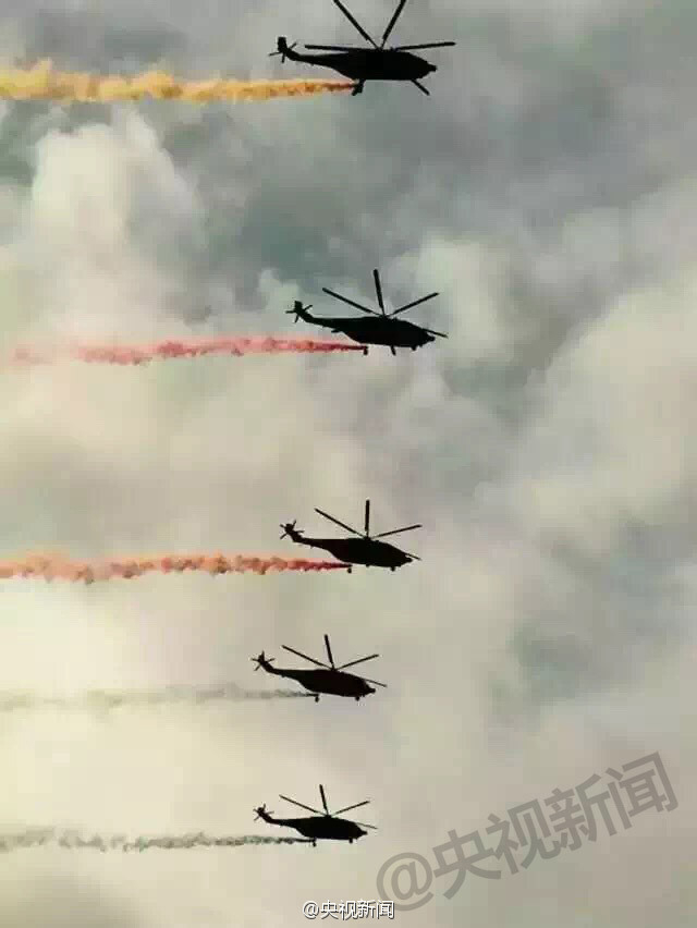 天安门举行抗战阅兵预演