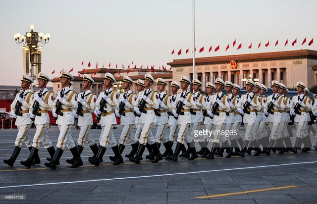 外媒镜头中的中国抗战胜利阅兵式