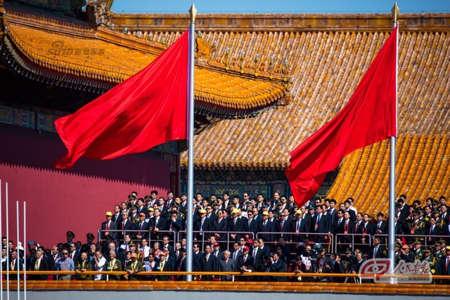 天安门城楼上的观礼台