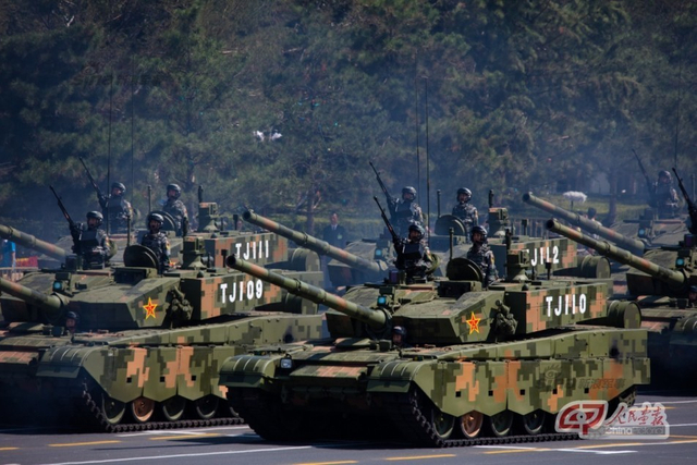 99A先进主战坦克受阅方队