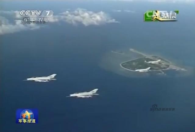 歼7II与歼8II巡航永兴岛