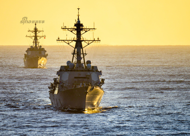 部署前先苦练：美军战舰太平洋上连射标准导弹 