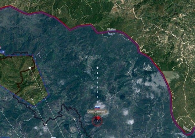 俄罗斯苏-24战机被击落位置图