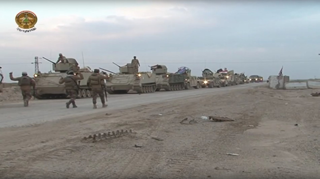 伊拉克集结美械军大战极端武装 M1坦克是主力