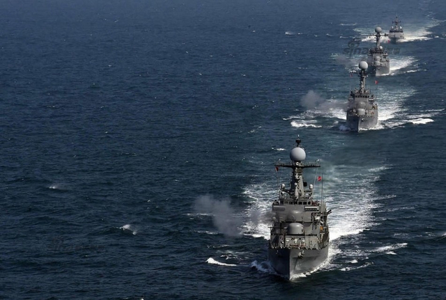 秀不完的肌肉冷不下的半岛 美韩军演进行时