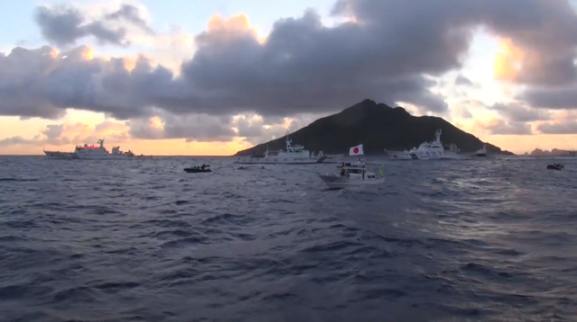 寸土不让 无视日本增兵海警船巡航钓鱼岛