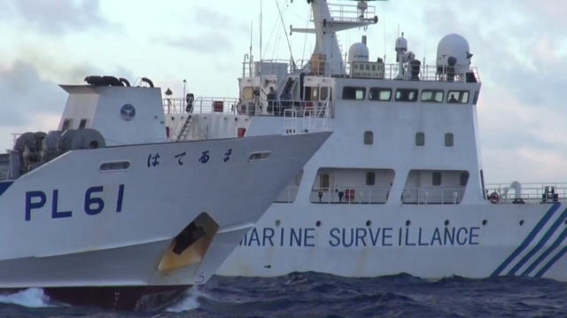 寸土不让 无视日本增兵海警船巡航钓鱼岛