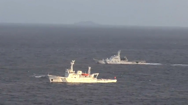 寸土不让 无视日本增兵海警船巡航钓鱼岛