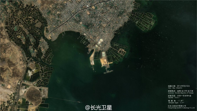 中国卫星高清拍摄美海军造船厂