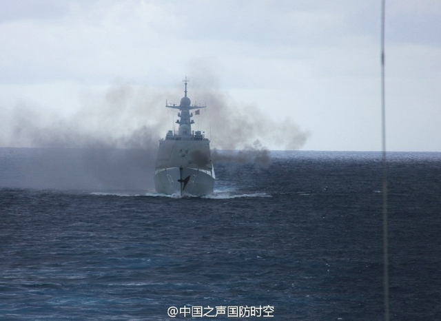 052D神盾舰亮剑太平洋 连续48小时实兵对抗