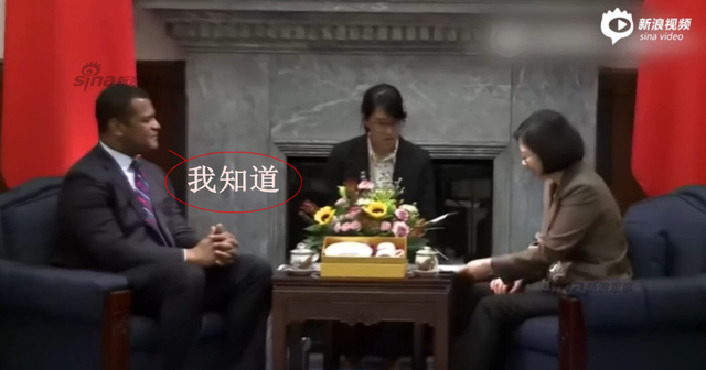 蔡英文见美国访问团变结巴:我说中文有困难