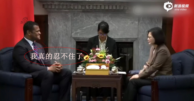 蔡英文见美国访问团变结巴:我说中文有困难