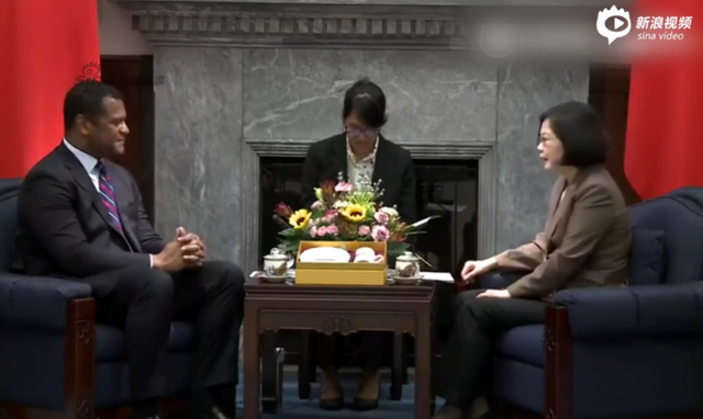 蔡英文见美国访问团变结巴:我说中文有困难