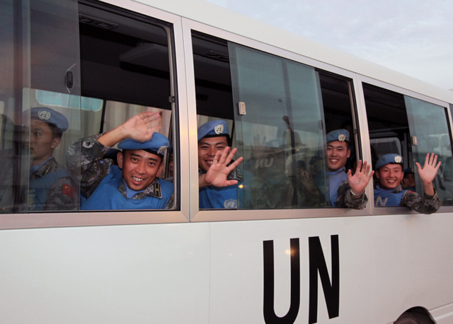 有气势!中国新一批赴黎巴嫩维和部队今日出征