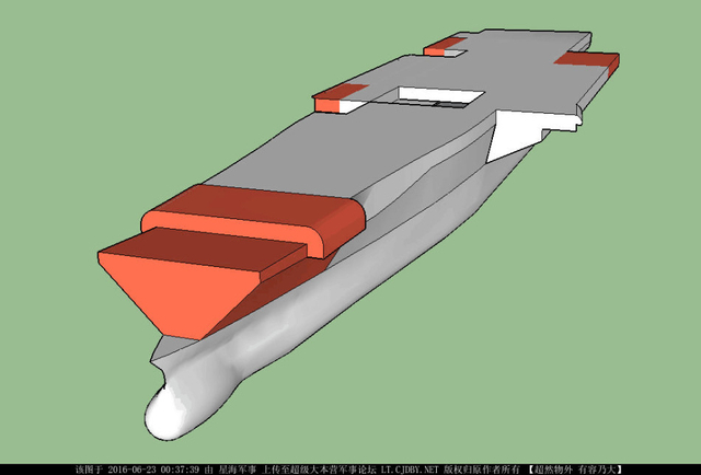 中国国产航母整体飞行甲板大概出现