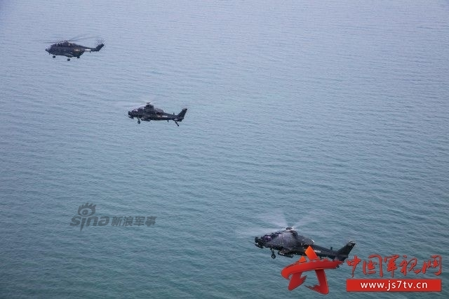 掠海超低空飞行!42军大批武直10奔赴南海演习